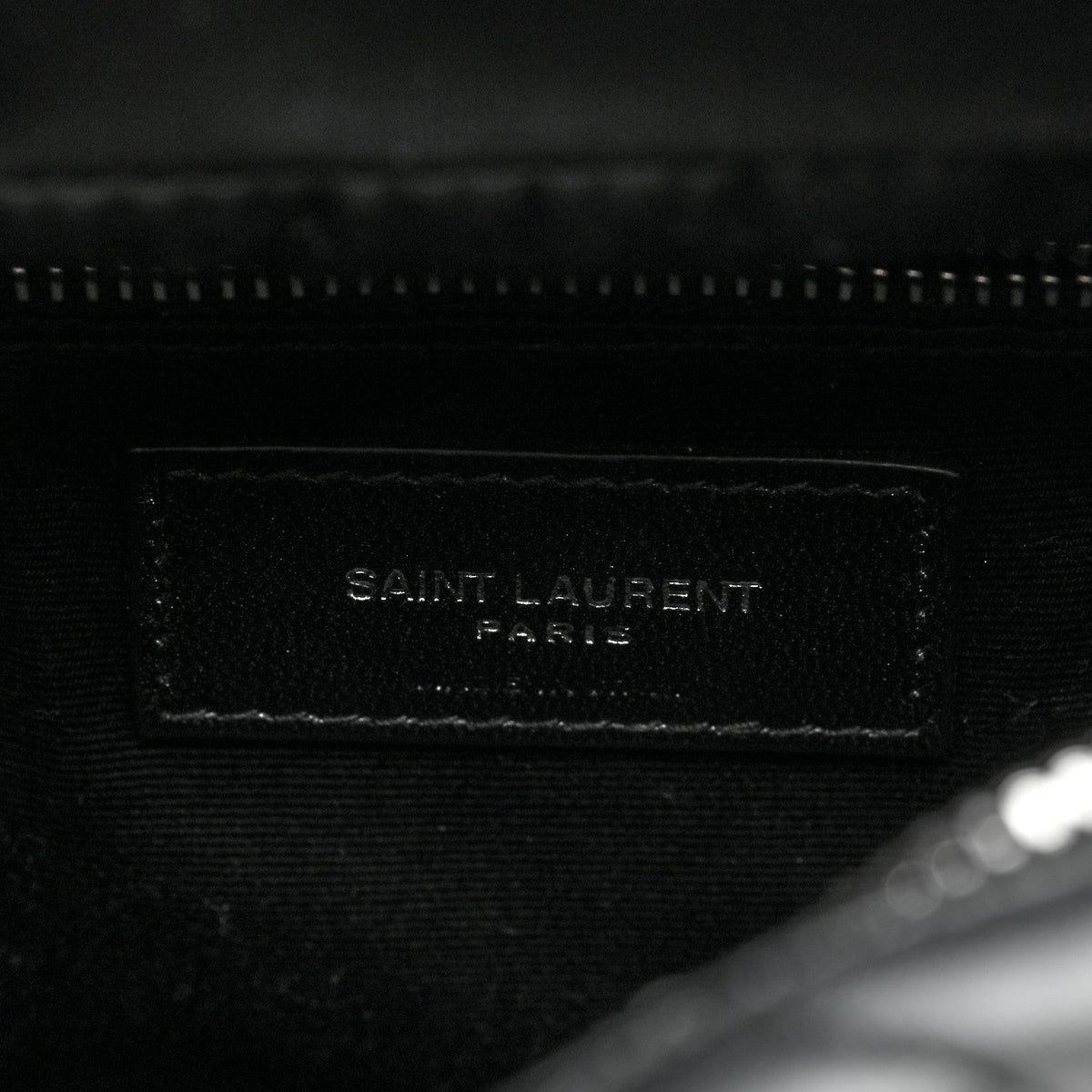 Calfskin Y Quilted Monogram Small Loulou Bowling Bag Black