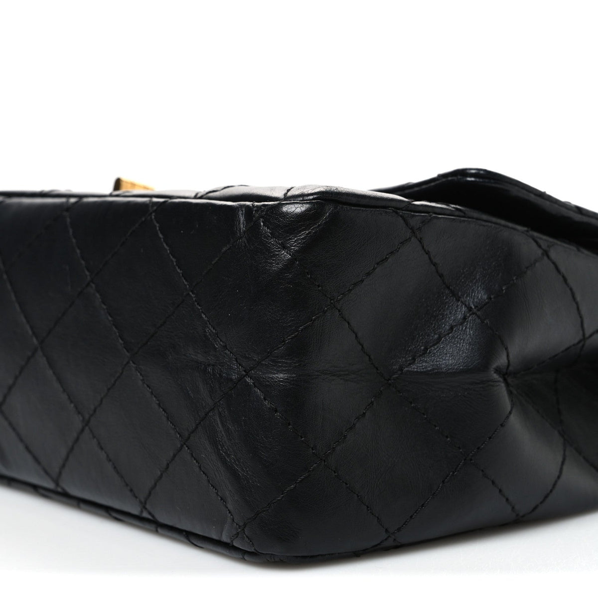 Aged Calfskin Quilted 2.55 Reissue 226 Flap Black