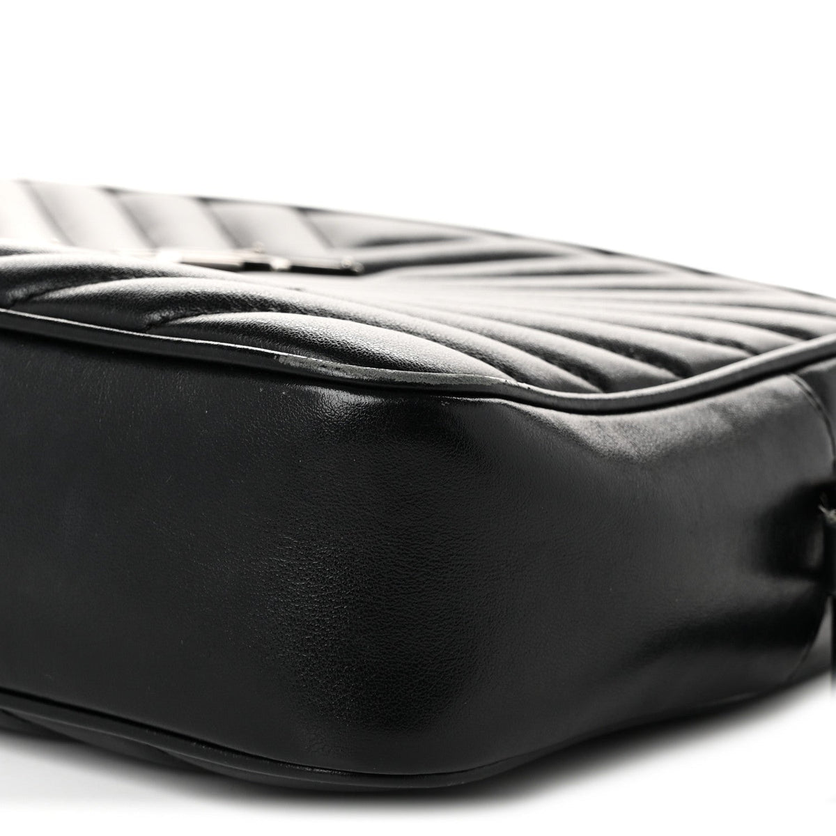 Calfskin Matelasse Monogram Lou Camera Bag Black