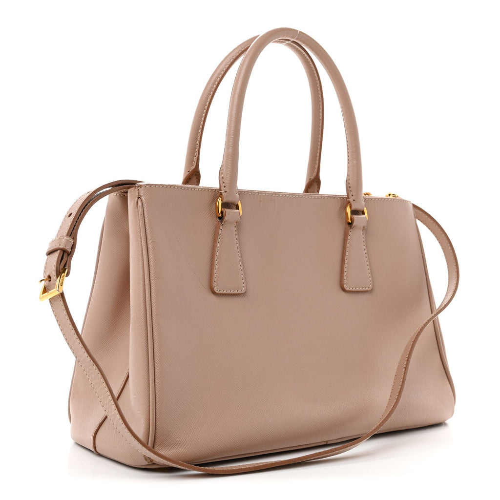 Saffiano Small Galleria Double Zip Tote Cammeo