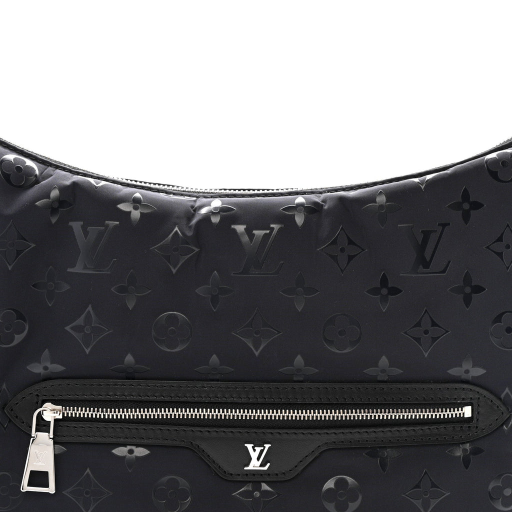 Nylon Monogram Loop Pocket Hobo Polar Night