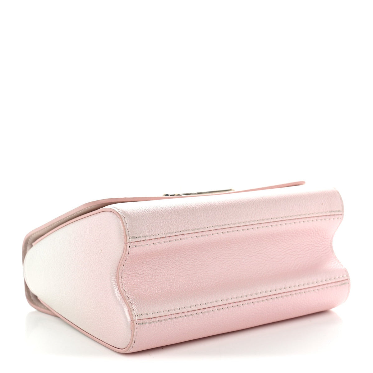 Calfskin Twist Chain Shoulder Bag PM Shaded Pink