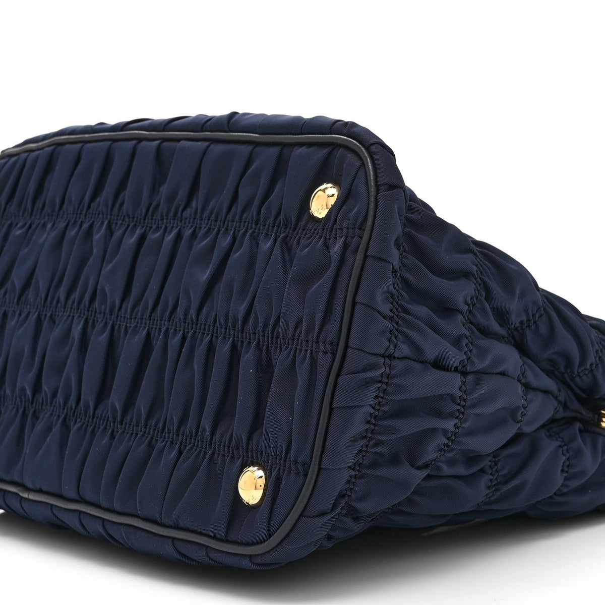 Tessuto Nylon Gaufre Small Tote Baltico