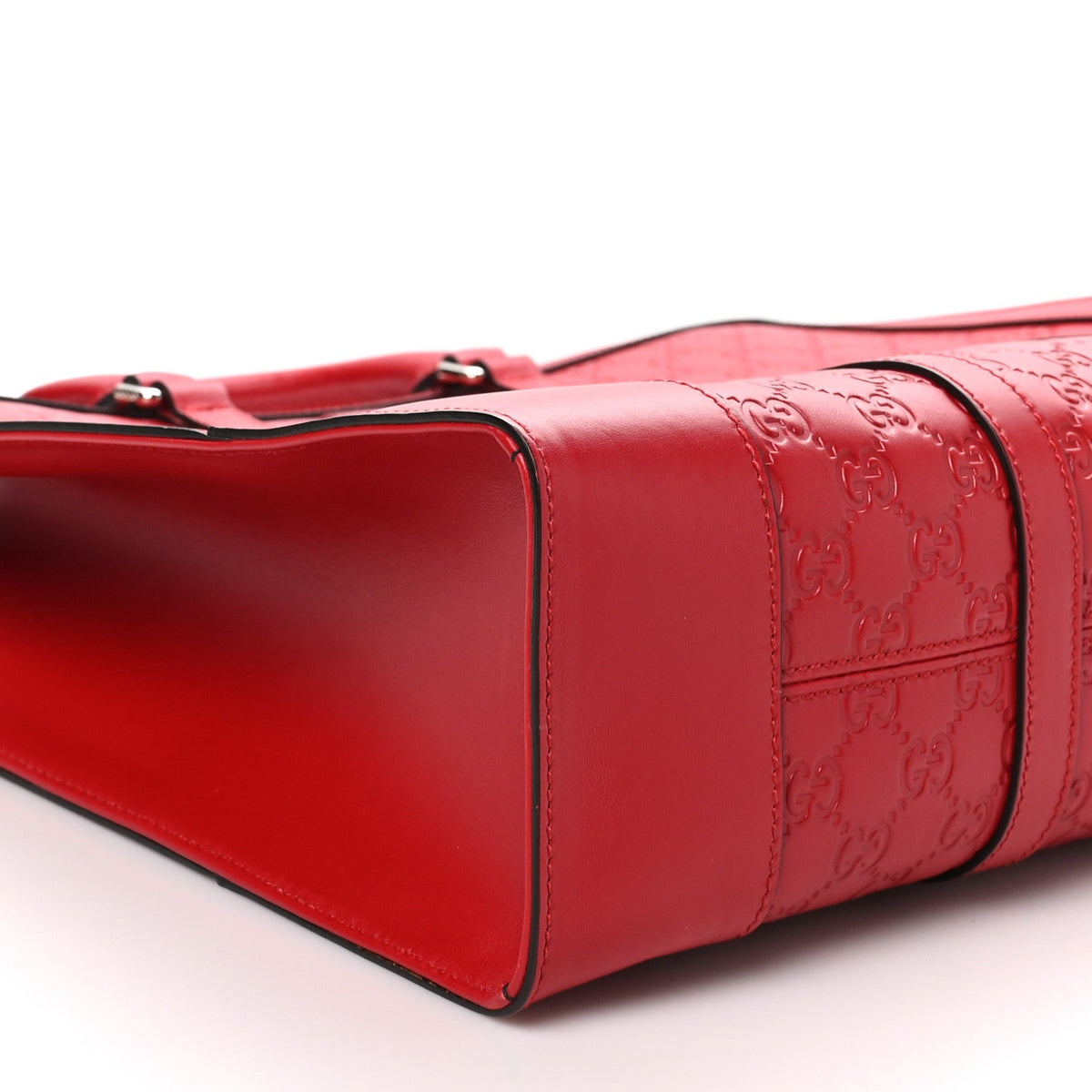 Guccissima Signature Briefcase  Red