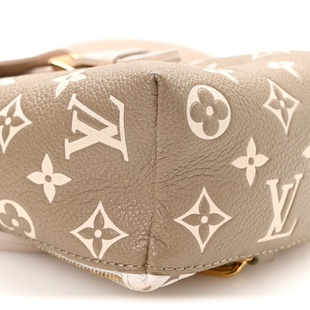 Empreinte Monogram Spring In The City Tiny Backpack Kaki Beige Cream