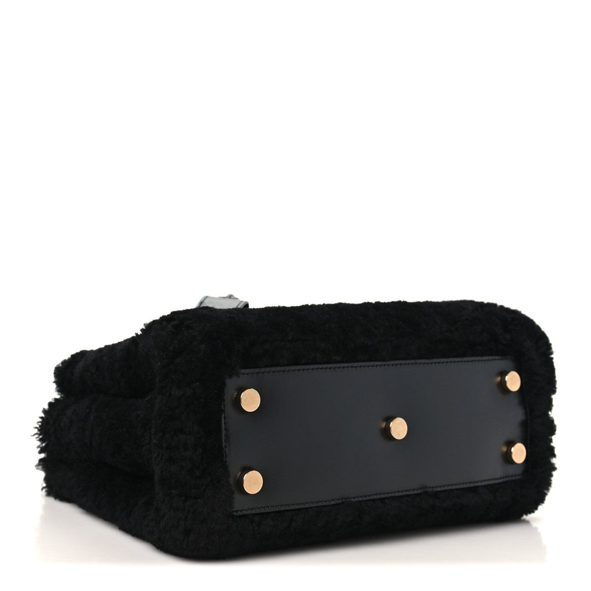 Shearling Nano Sac De Jour Black