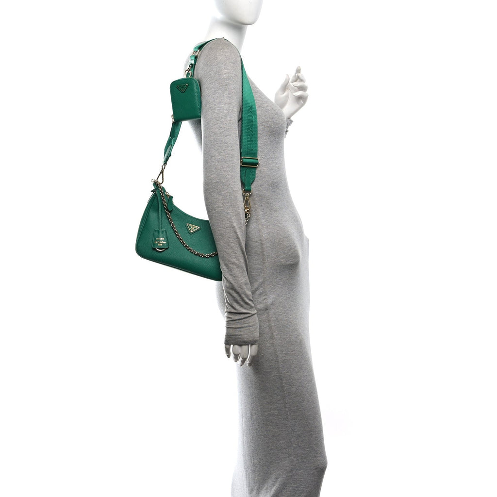 Saffiano Lux Re-Edition 2005 Shoulder Bag Mango