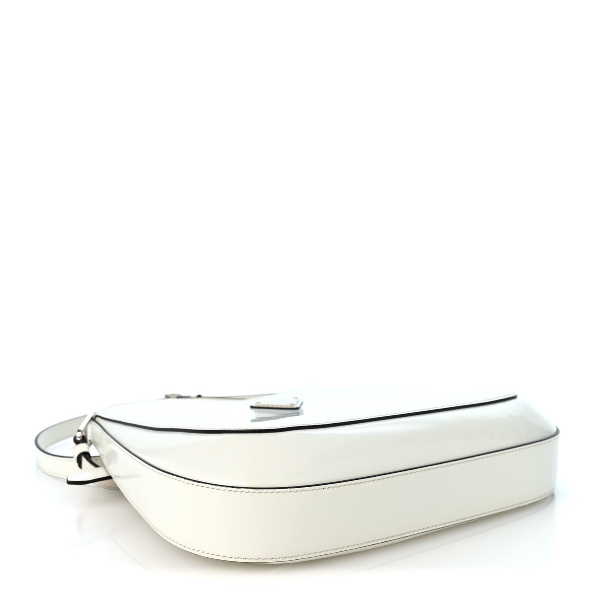 Spazzolato Cleo Adjustable Strap Shoulder Bag White