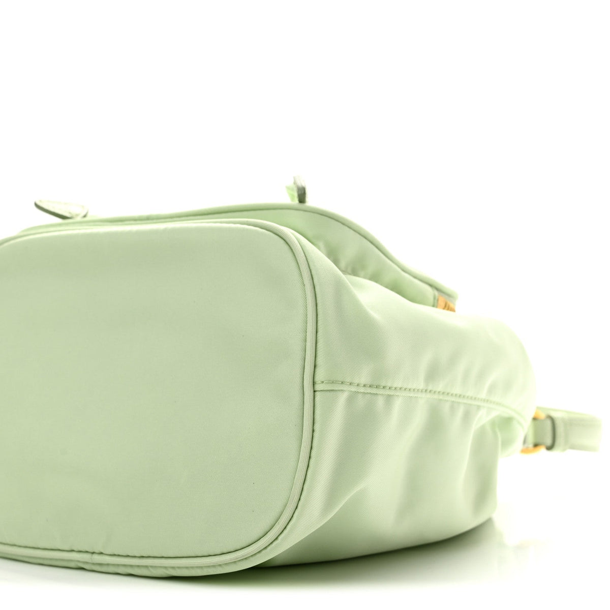 Re-Nylon Saffiano Duet Bucket Crossbody Bag Acqua