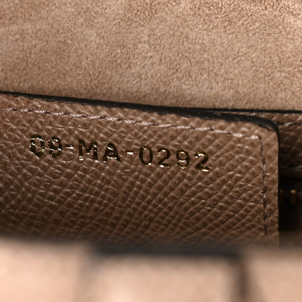 Grained Calfskin Saddle Bag With Strap Warm Taupe