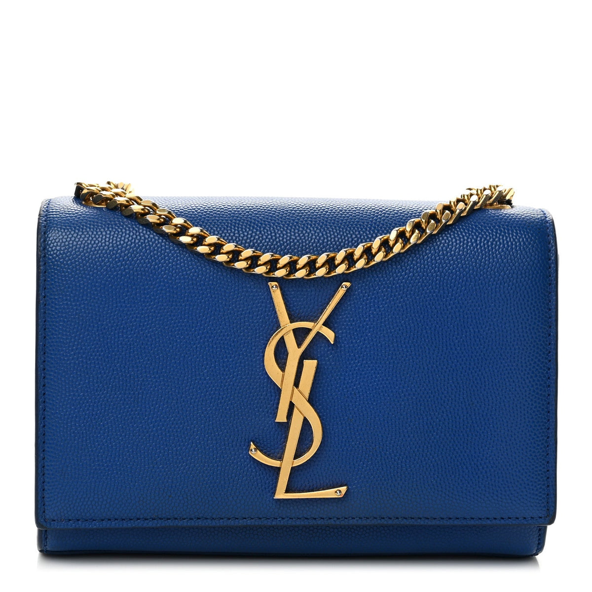 Grain De Poudre Small Classic Monogram Kate Satchel Royal Blue