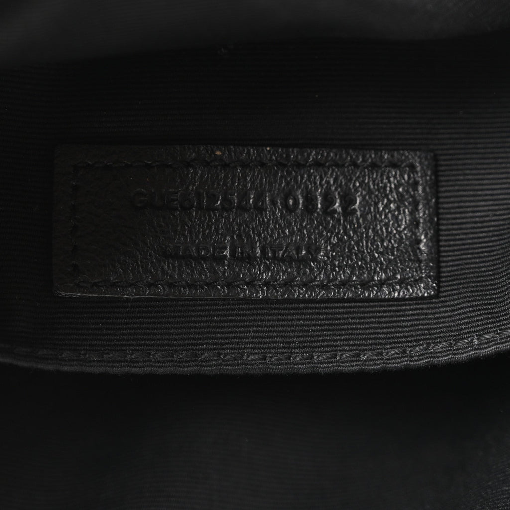 Calfskin Matelasse Monogram Monochrome Lou Camera Bag Black