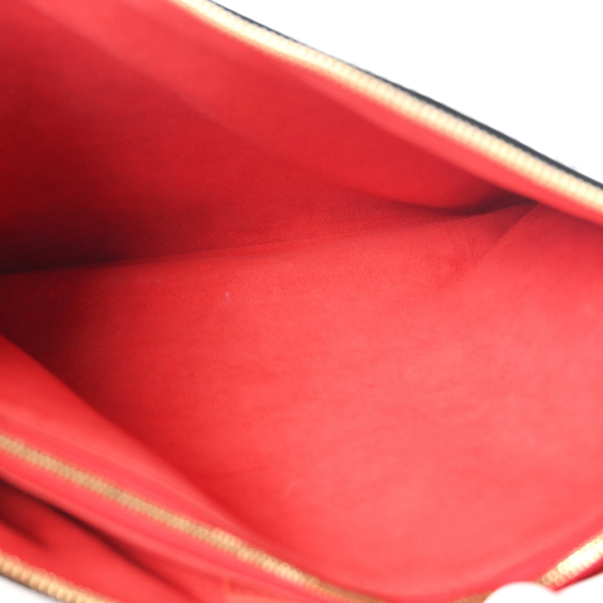 Patent Embossed Monogram Lambskin Coussin MM Black Red