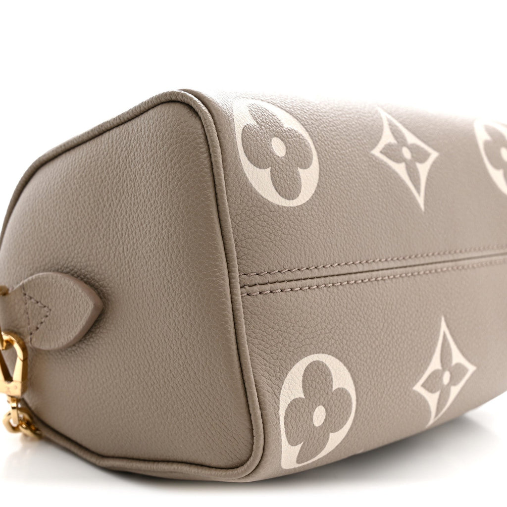 Empreinte Monogram Giant Speedy Bandouliere 20 Creme Beige