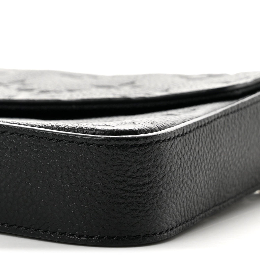 Empreinte Pochette Felicie Chain Wallet Black