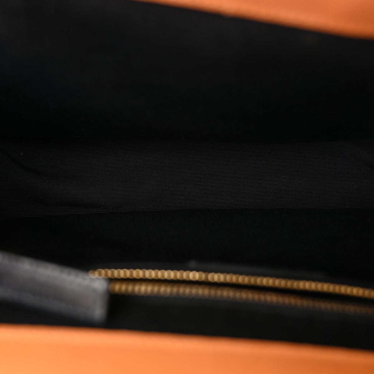 Smooth Calfskin Matelasse Chevron Large Monogram Satchel Brown