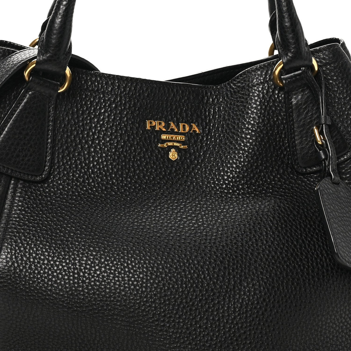 Vitello Daino Tote Black