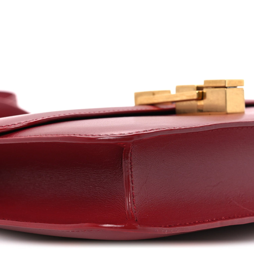 Box Calfskin Le Carre Satchel Opyum Red