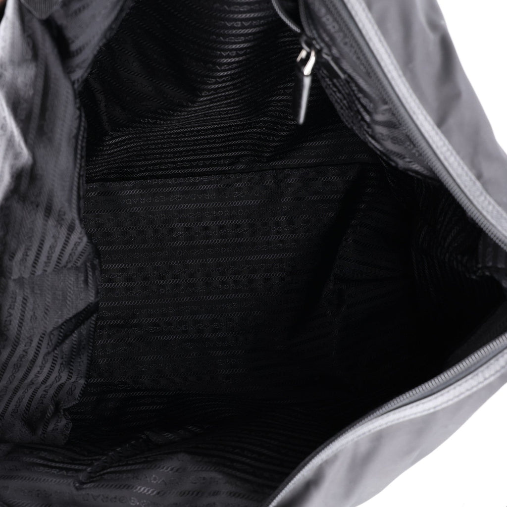 Re-Nylon Saffiano Duffle Bag Black