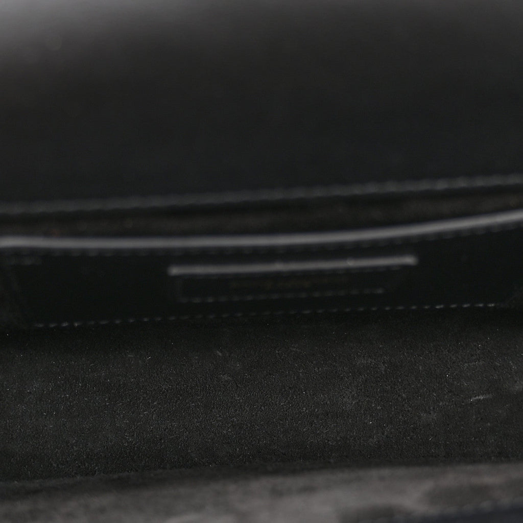 Smooth Calfskin Medium Classic Monogram Kate Tassel Satchel Black