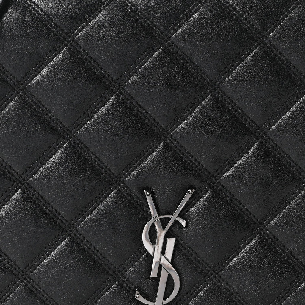 Lambskin Quilted Mini Becky Chain Bag Black