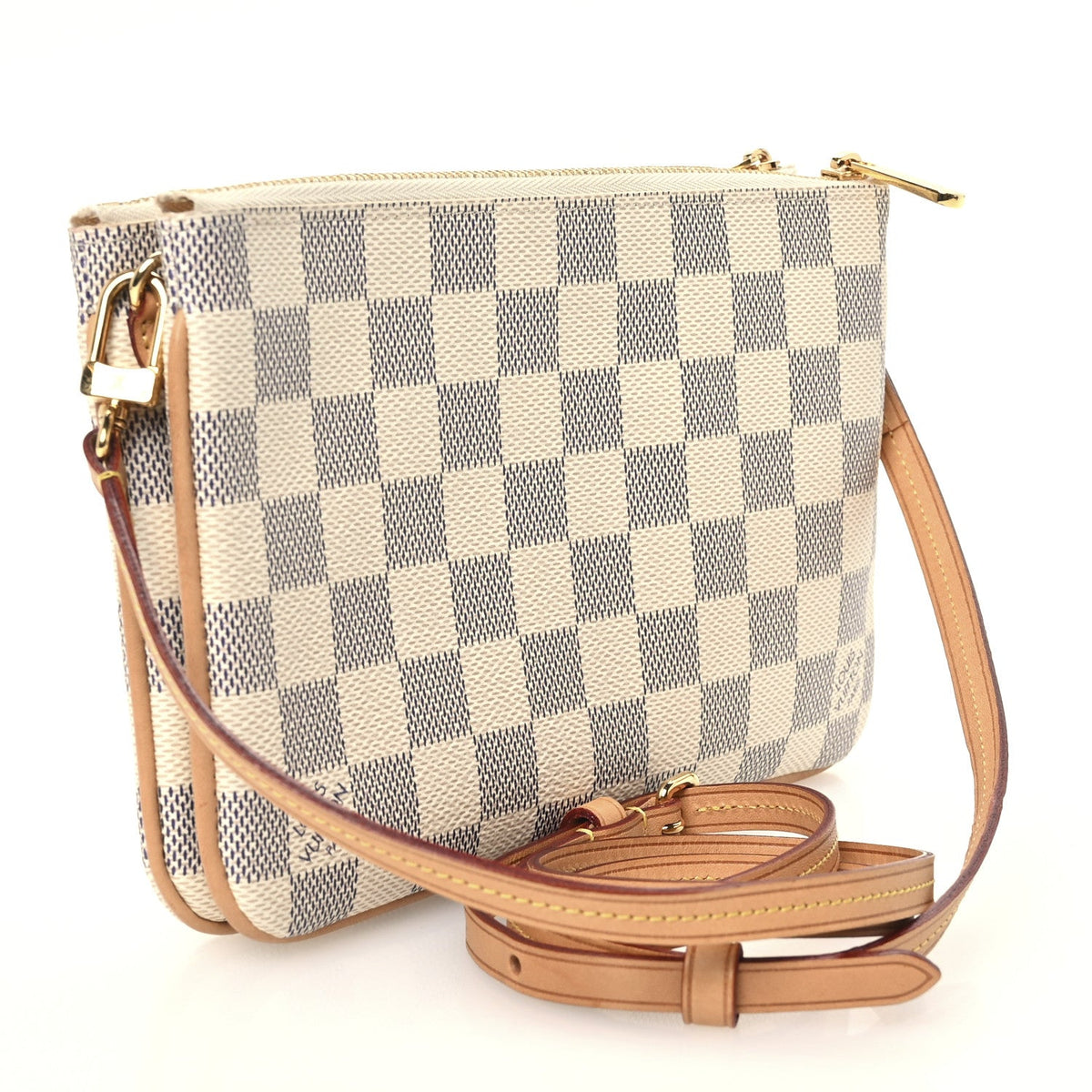 Damier Azur Double Zip Pochette