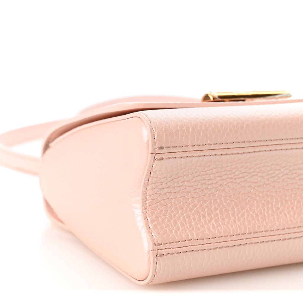 Iridescent Grained Calfskin Summer Splash Twist PM Pink