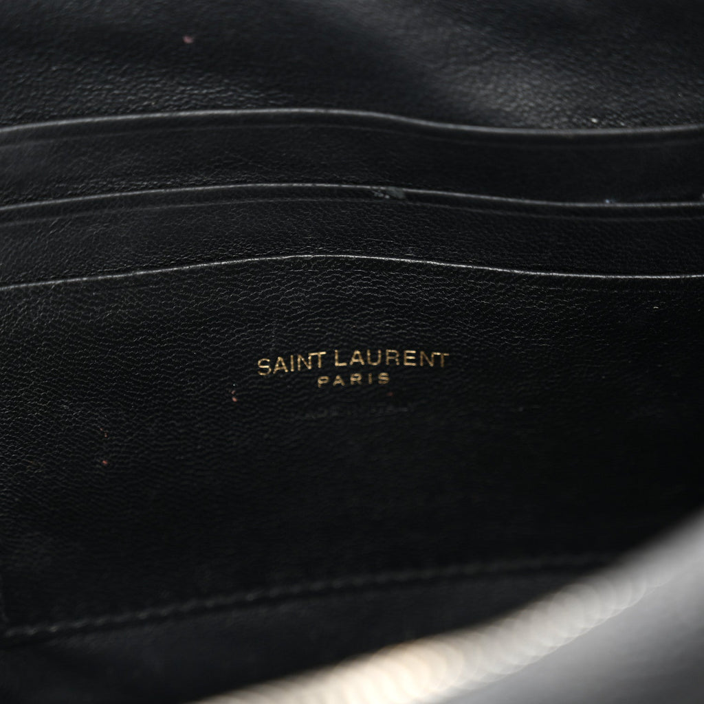 Grain De Poudre Matelasse Monogram Mini Lou Camera Bag Black