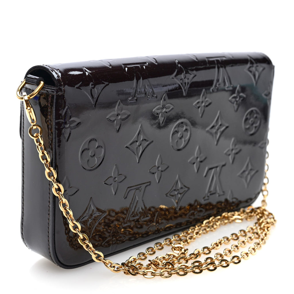 Vernis Pochette Felicie Chain Wallet Amarante