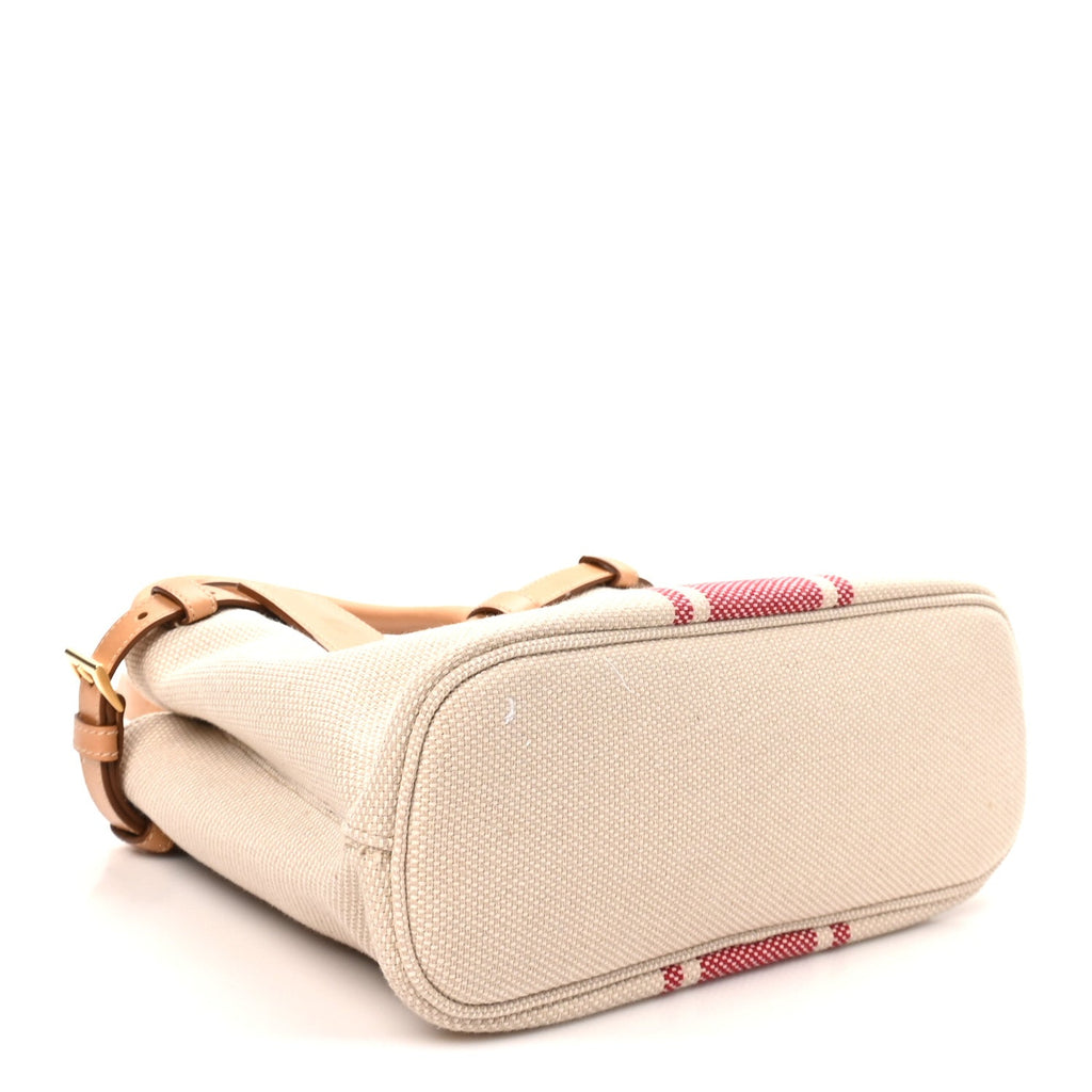 Canapa Vitello Small Buckle Bag Tan Red
