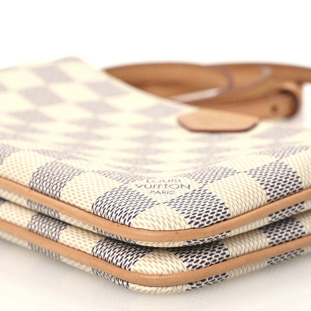 Damier Azur Double Zip Pochette