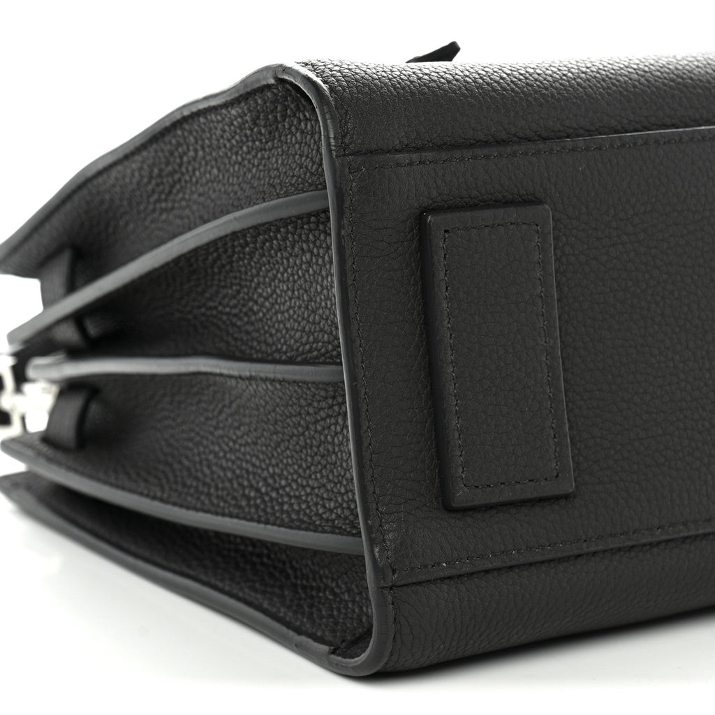 Grained Calfskin Baby Sac De Jour Souple Asphalt