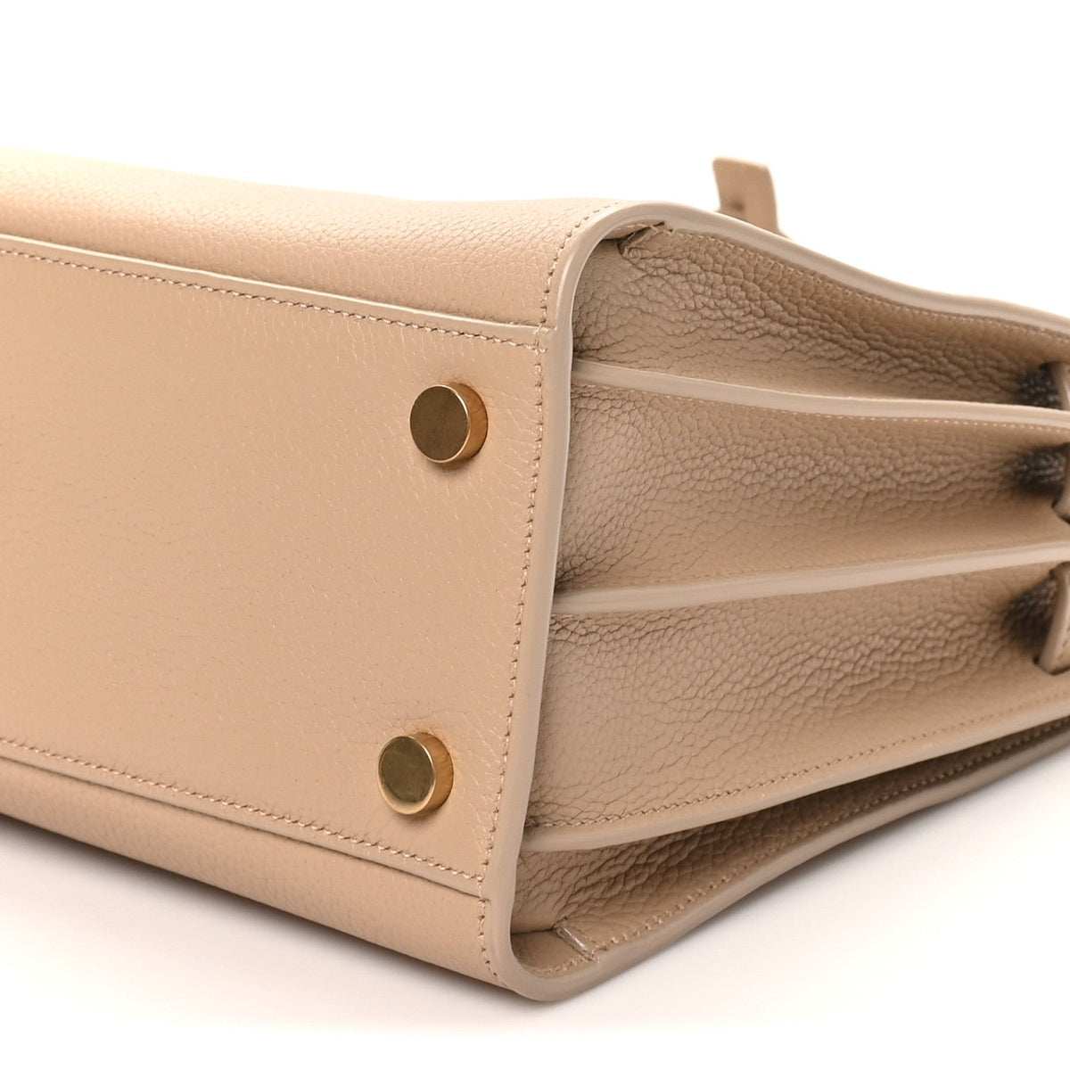 Grained Calfskin Baby Sac De Jour Souple Dark Beige