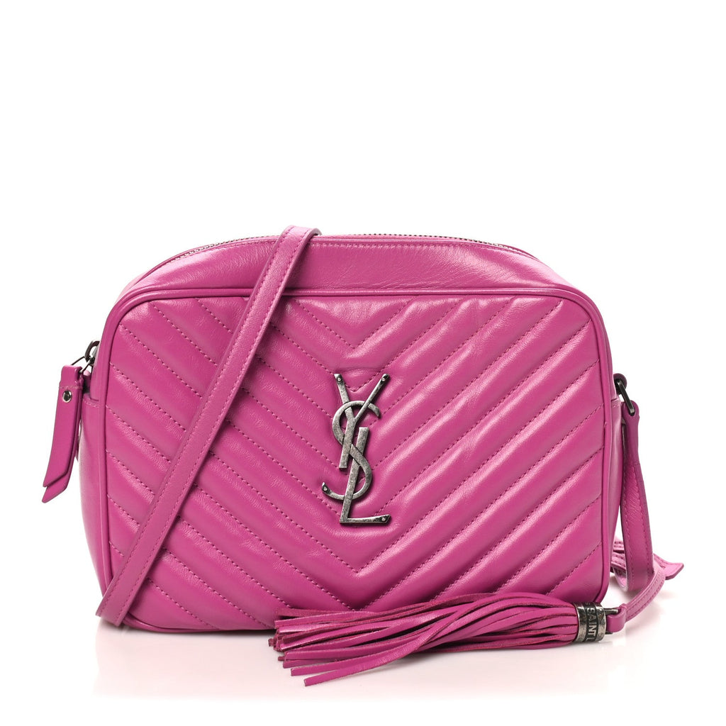 Calfskin Matelasse Monogram Lou Camera Bag Electric Fuchsia