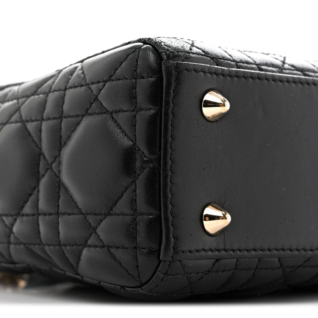 Lambskin Cannage Small My ABCDior Lady Dior Black