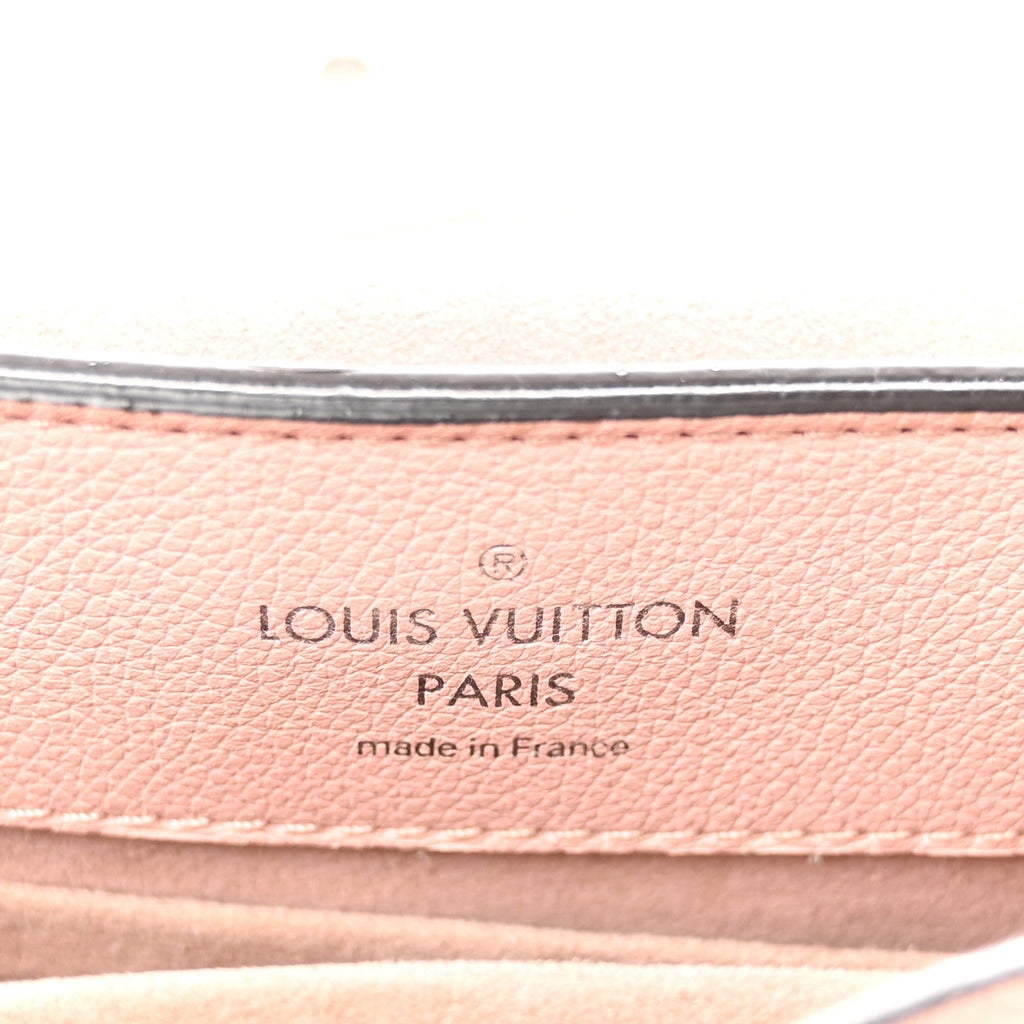 Soft Calfskin Embroidered Lockme Ever BB Rose Pink Snow White Black