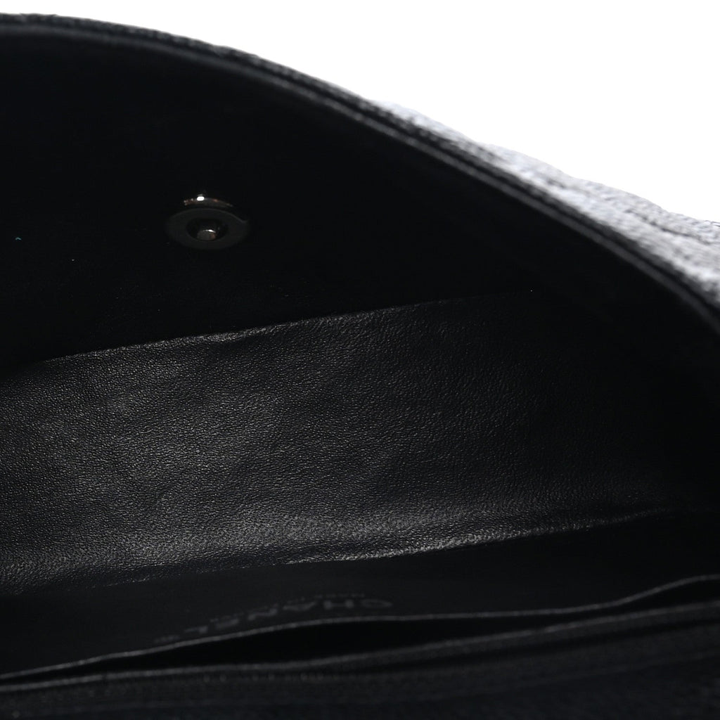Caviar Quilted Mini Rectangular Flap Black