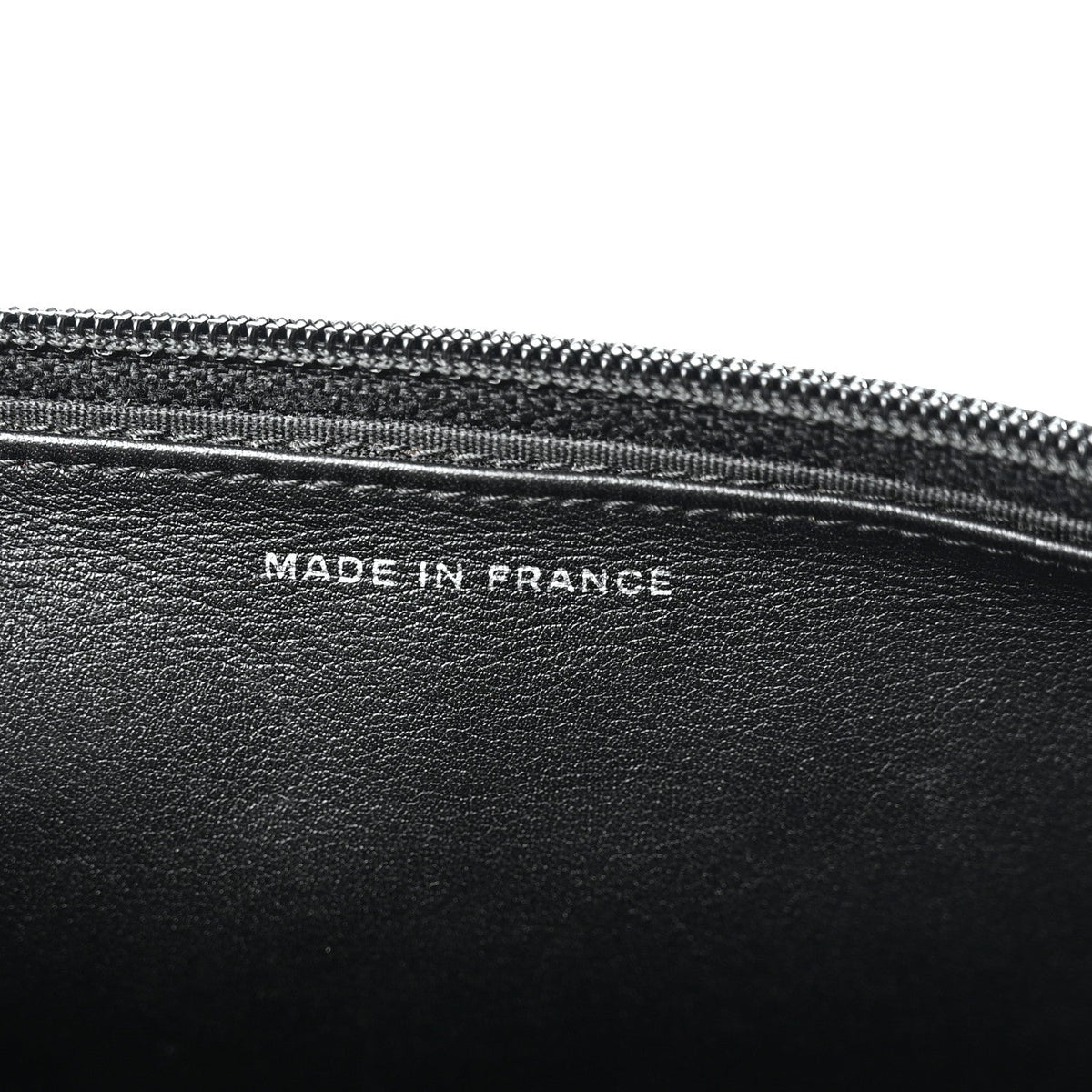Calfskin Chevron Quilted Braided Boy Wallet On Chain WOC Black