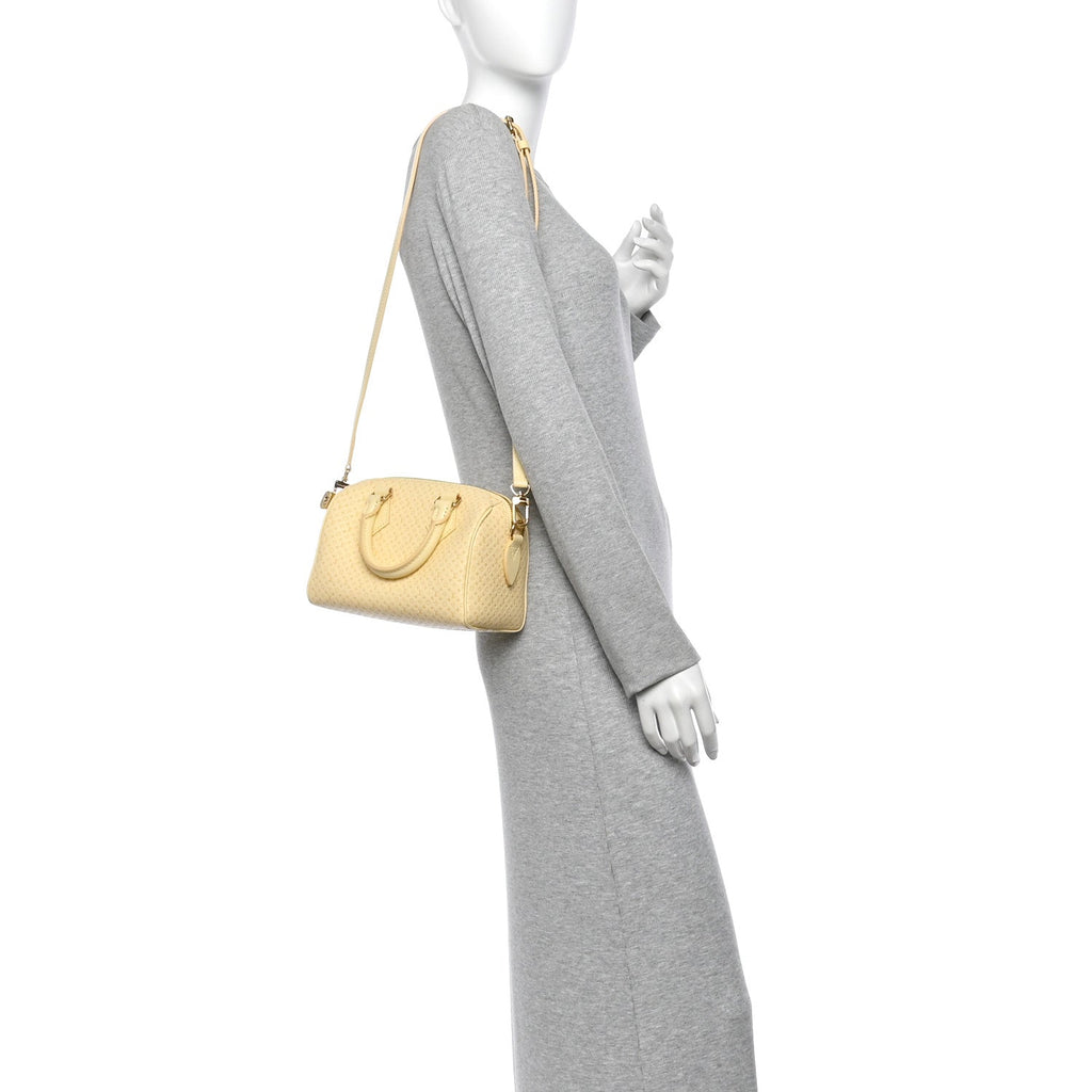 Calfskin Minigram Speedy Bandouliere 20 Banane