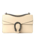 Dollar Calfskin Crystal Small Dionysus Shoulder Bag Mystic White