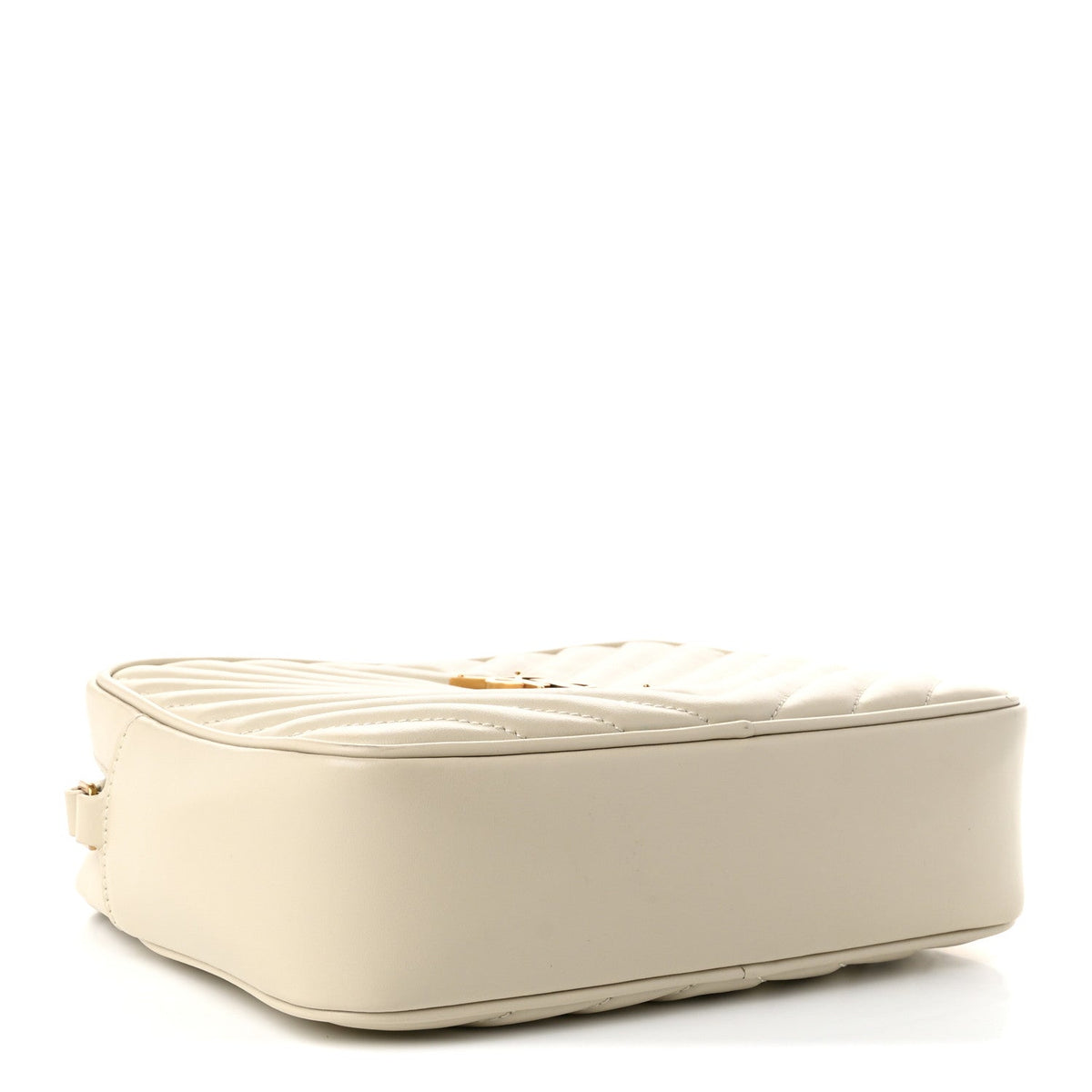 Calfskin Matelasse Monogram Lou Camera Bag Crema Soft