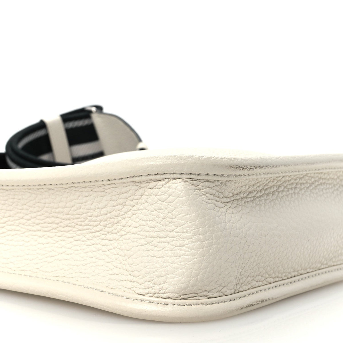 Vitello Daino Soft Mini Hobo Messenger Bag White