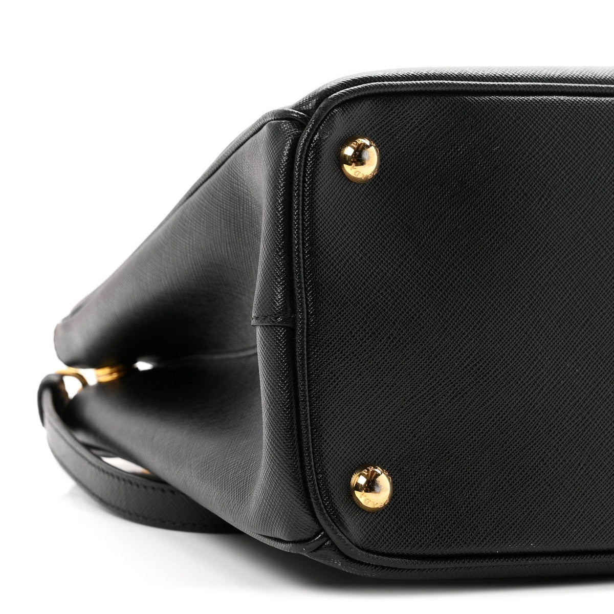 Saffiano Small Galleria Double Zip Tote Black