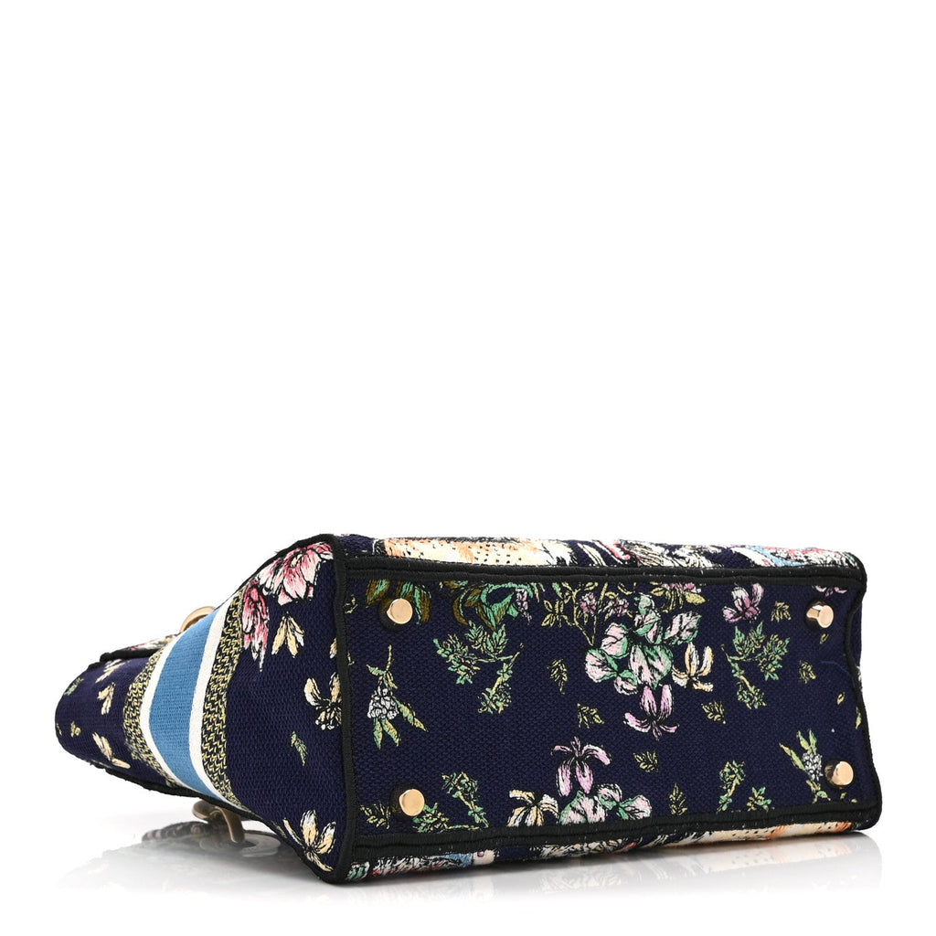 Canvas D-Constellation Embroidered Medium Lady D-Lite Bleu Multicolor