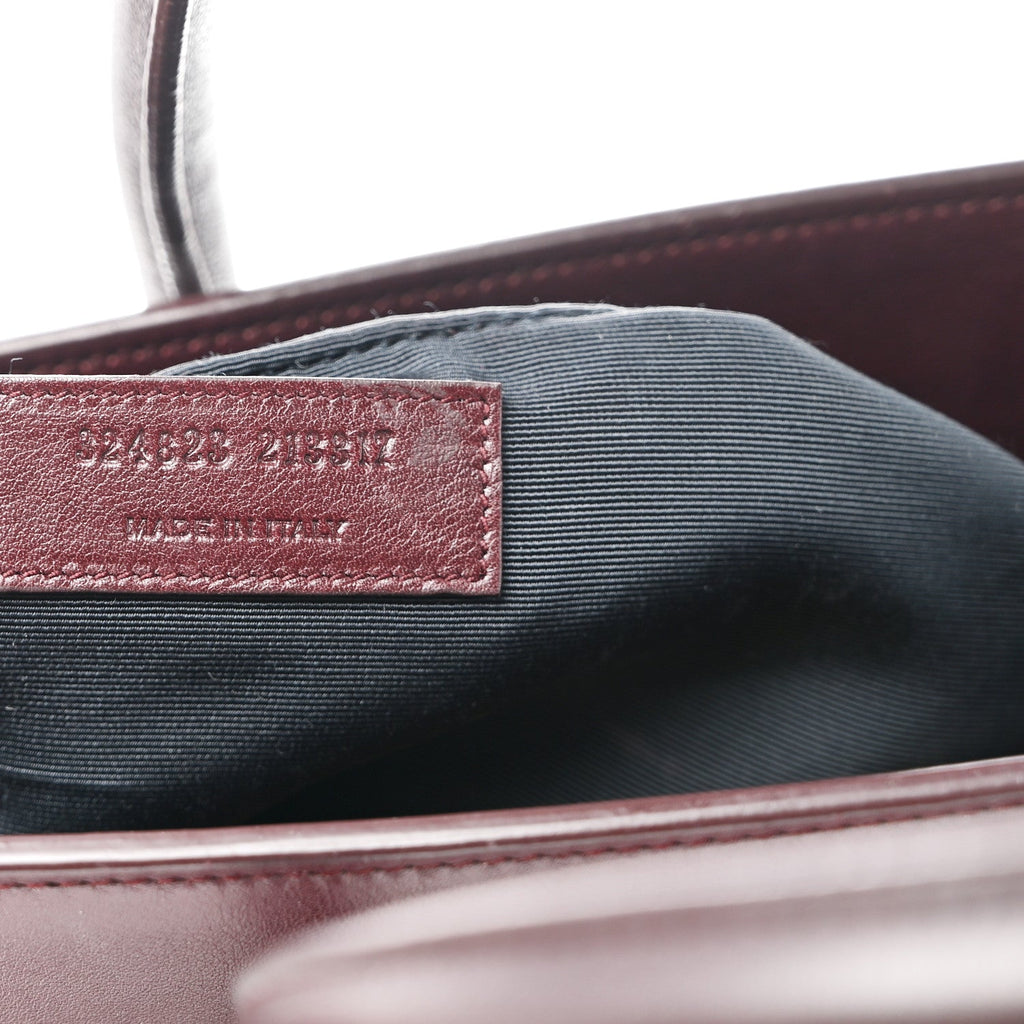 Calfskin Small Sac De Jour Bordeaux