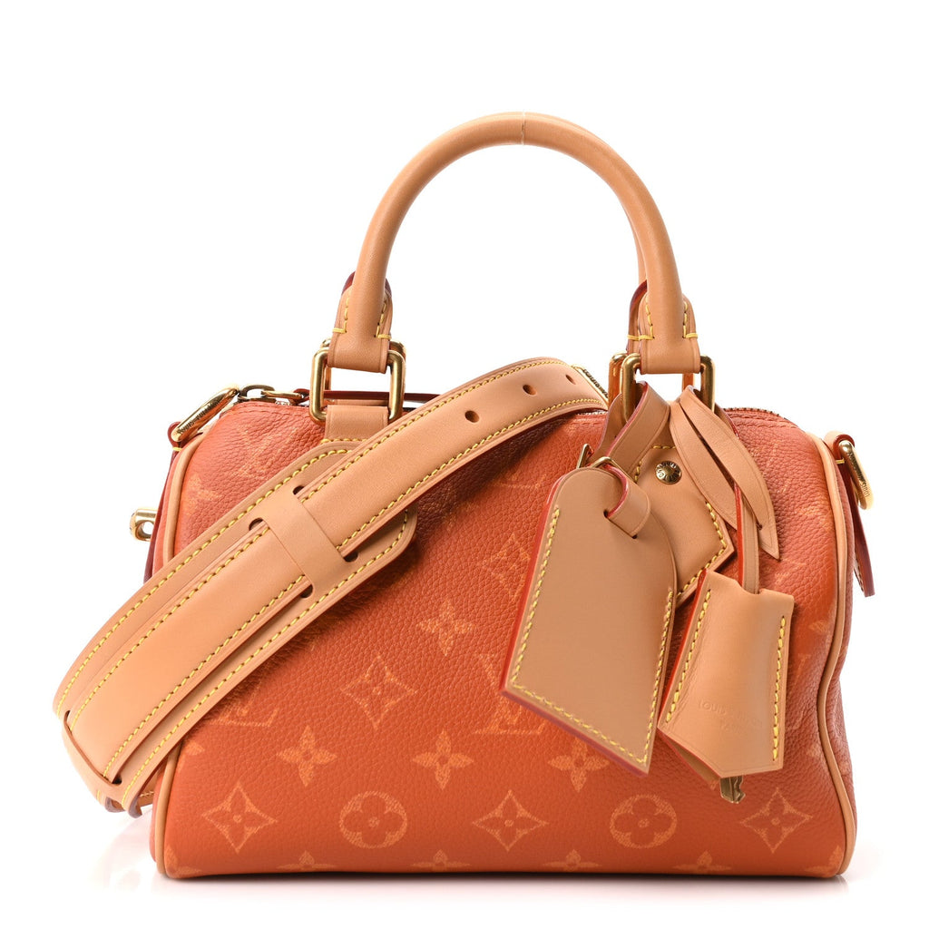 Calfskin Monogram Speedy P9 Bandouliere 20 Ochre
