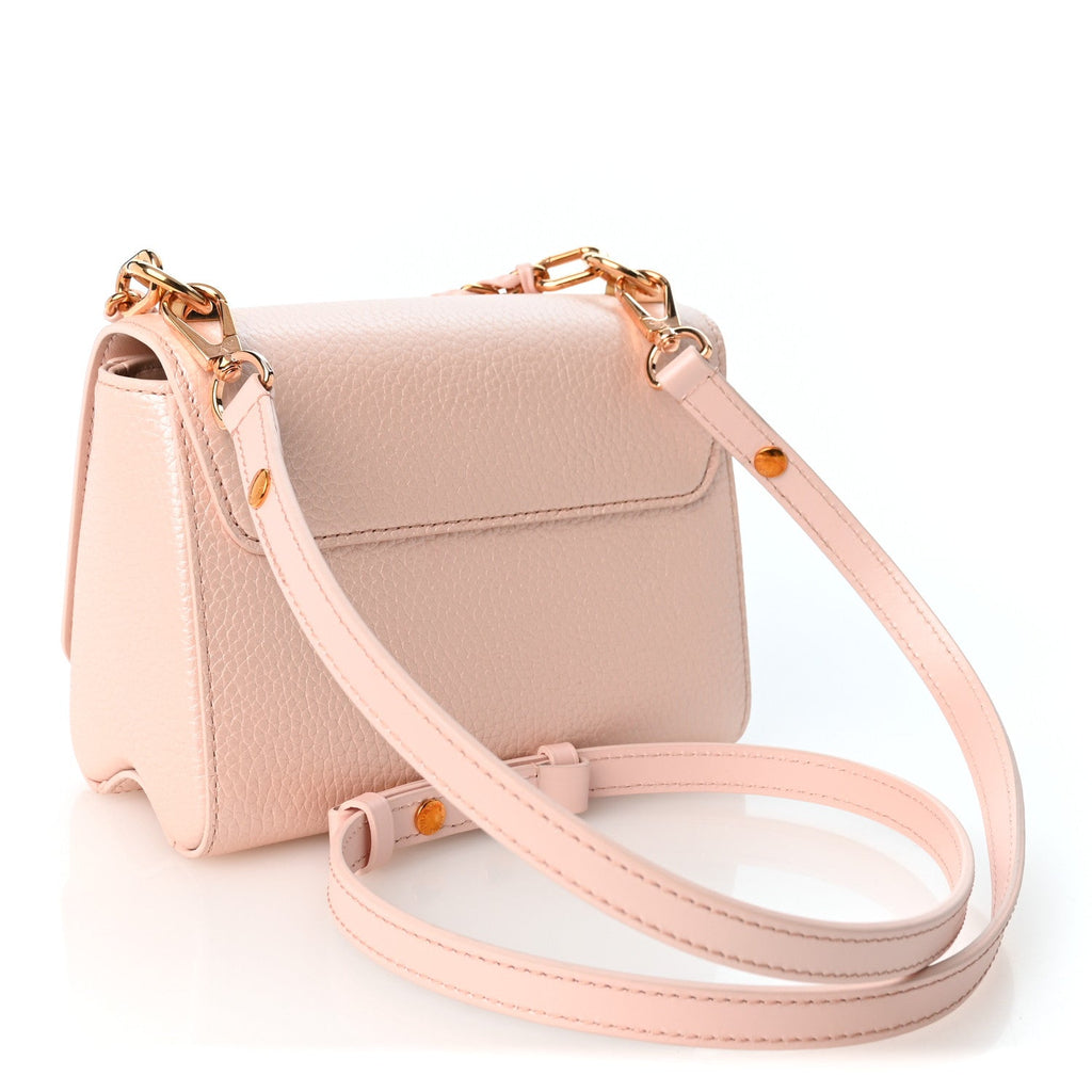 Iridescent Grained Calfskin Summer Splash Twist PM Pink