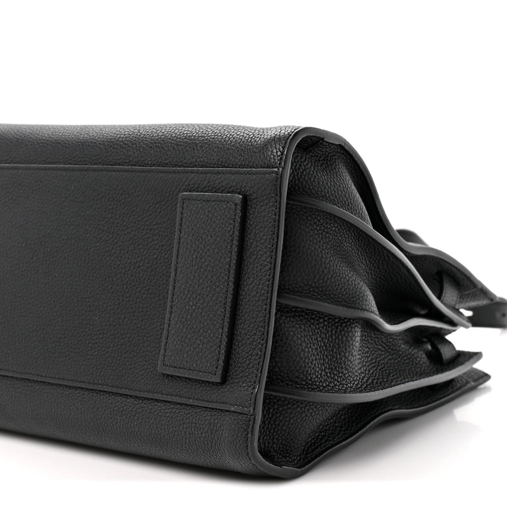 Grained Calfskin Small Supple Sac De Jour Black