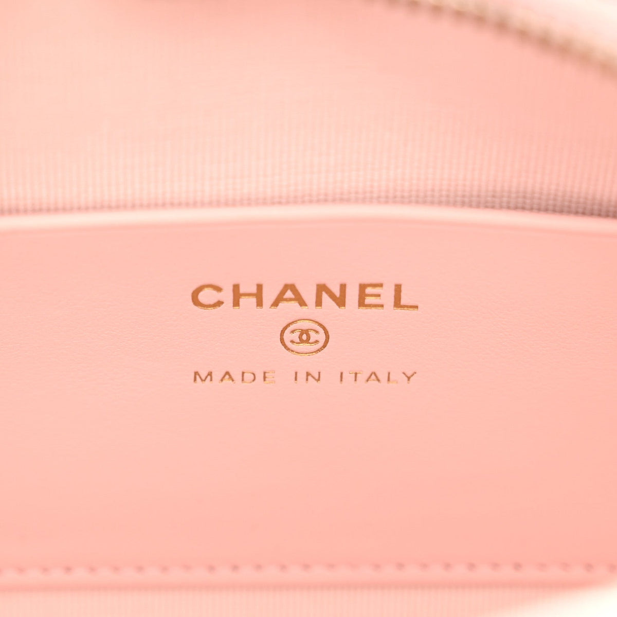 Caviar Quilted Barrel Clutch With Chain Light Pink