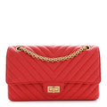 Calfskin Chevron Quilted 2.55 Reissue 225 Flap Red